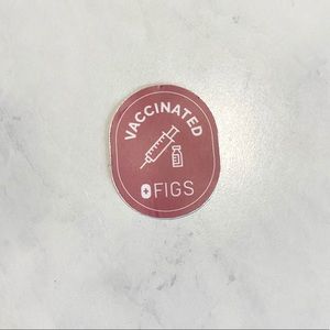 FIGS Scrubs Vaccinated Sticker